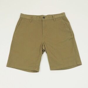 RVCA The Weekend Stretch Chino Shorts Mens 34 Khaki Brown Twill Week-End Fit